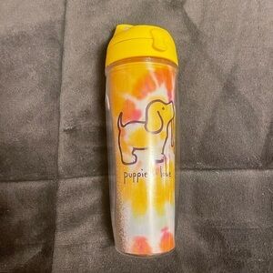 Yellow and Orange Puppie Love Tumbler